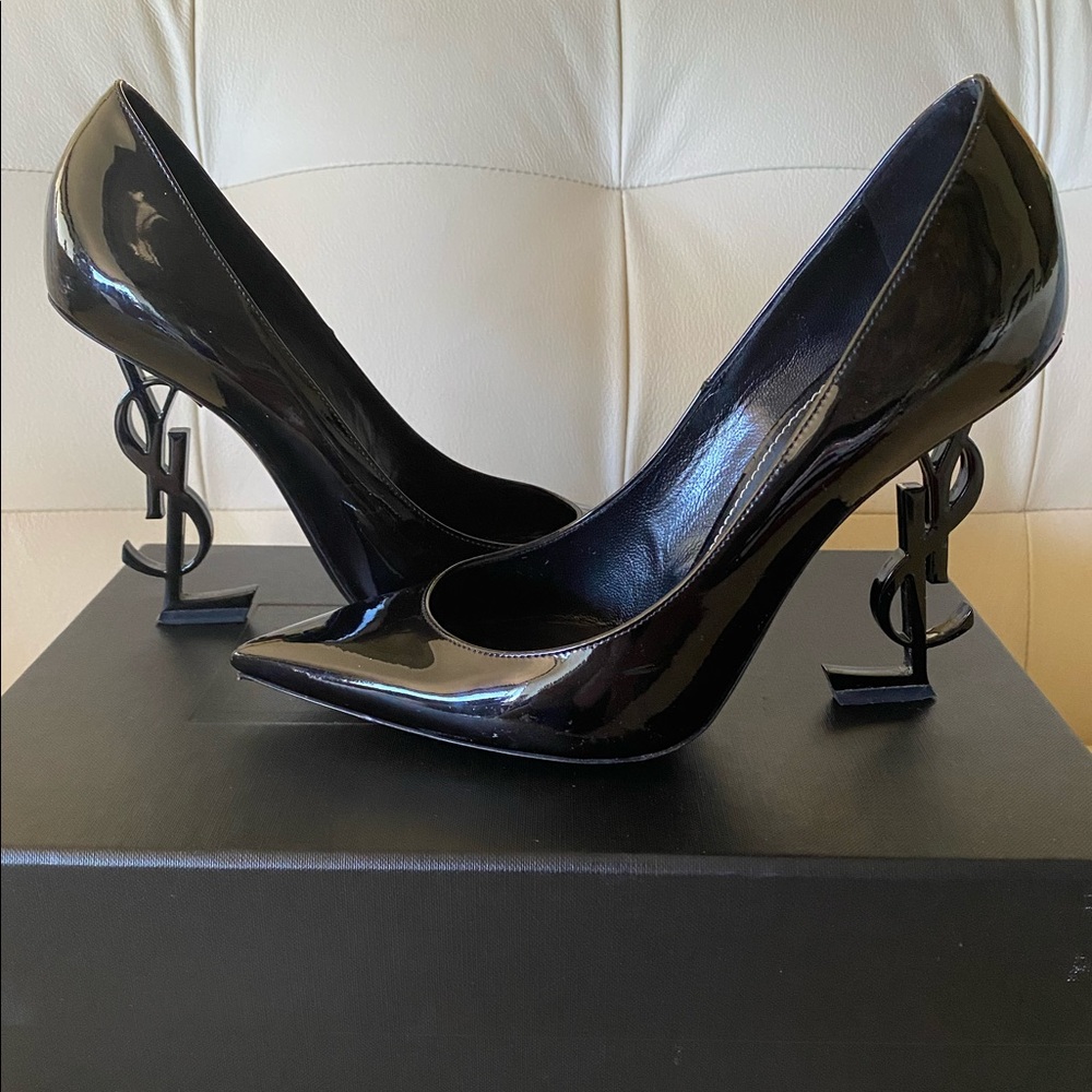 Saint Laurent OpYum Patent 110mm YSL-Heel Pumps
